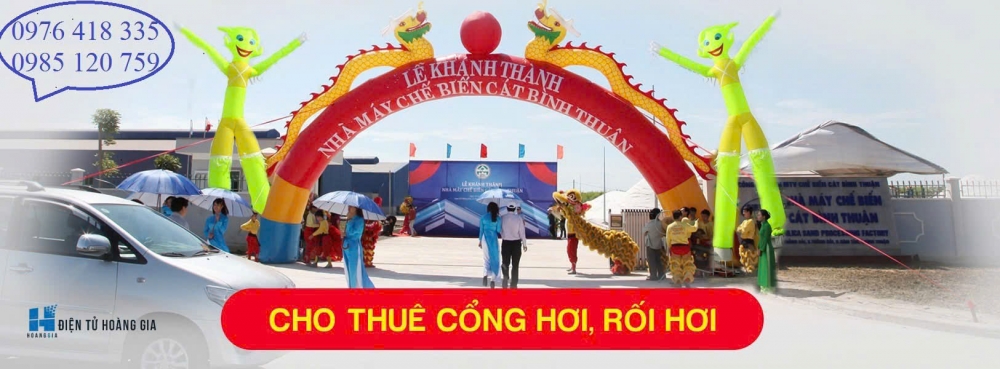 cho thuê cổng hơi tại khu vực hà nội