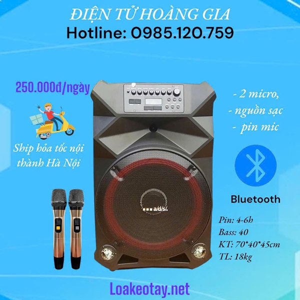 bảng giá thuê loa kéo tại cầu giấy