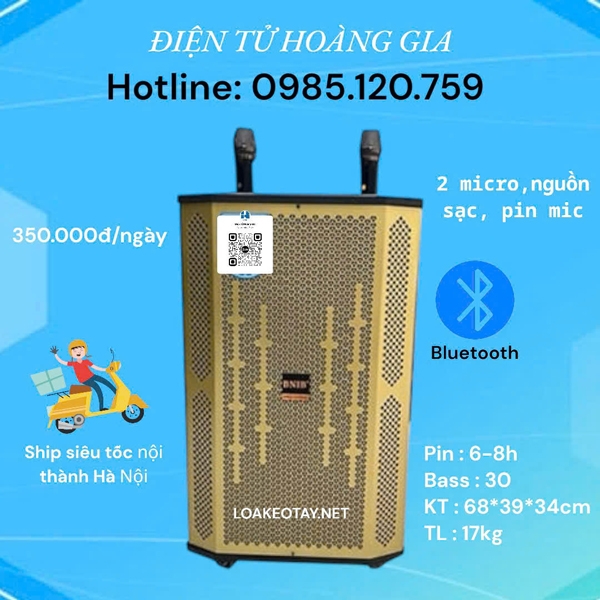 bảng giá thuê loa kéo tại cầu giấy